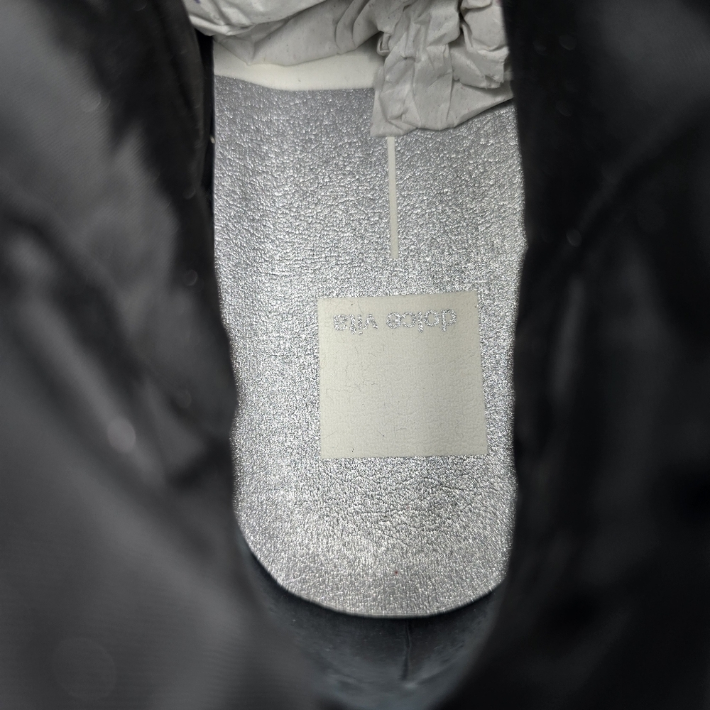 NWOT Dolce Vita Devlin Platform Zip-Up Sneakers, Black Nylon, Women's 8 - Picture 9 of 14